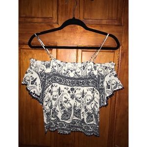 Cold Shoulder Crop Top